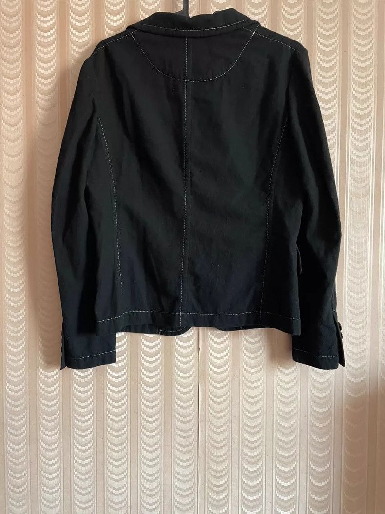 Y's Y's Black open-line wool jacket Size US M / EU 48-50 / 2 - 2 Thumbnail