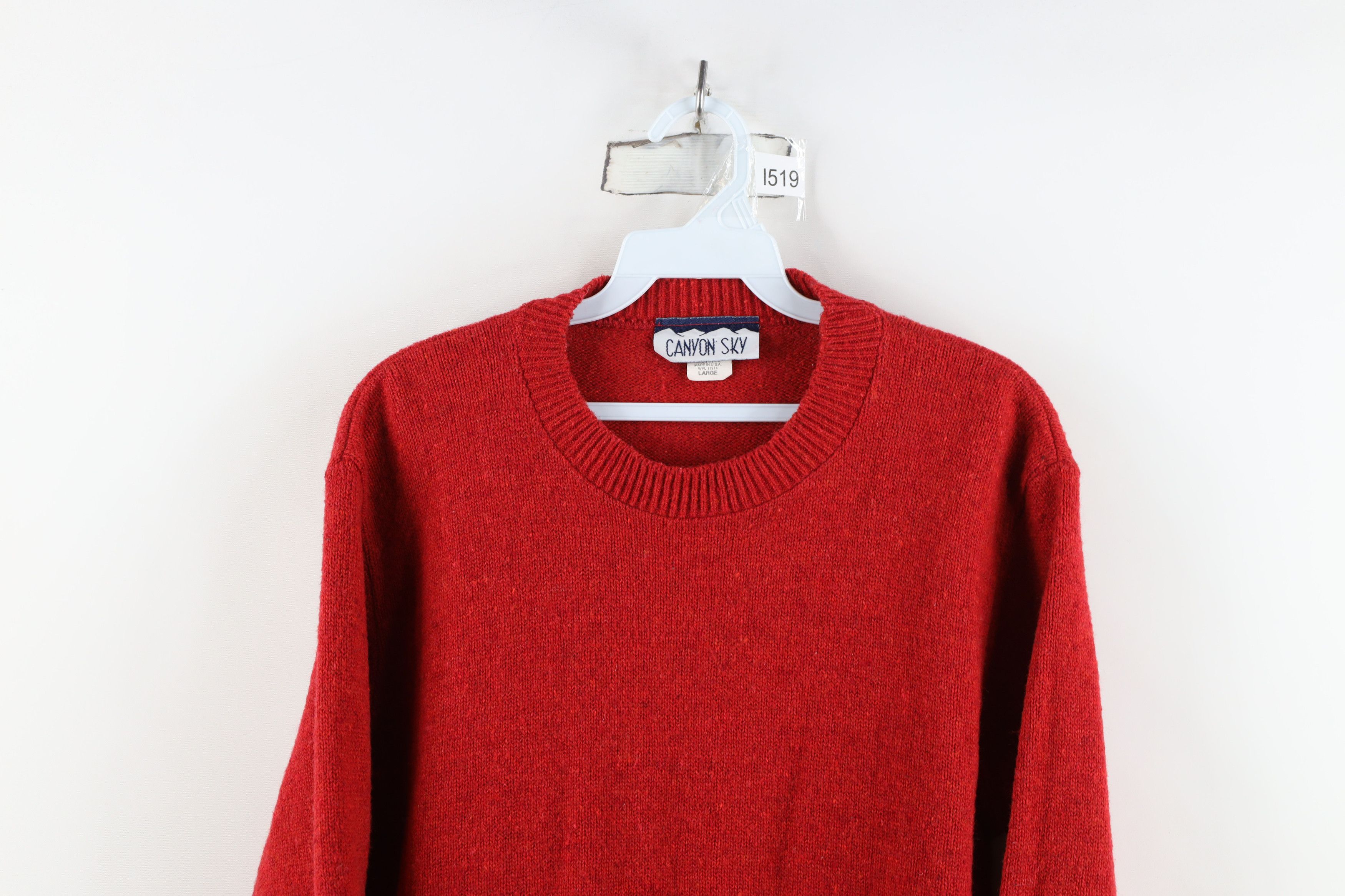 Vintage Vintage 90s Streetwear Fleck Wool Blend Knit Sweater USA Size L / US 10 / IT 46 - 2 Thumbnail