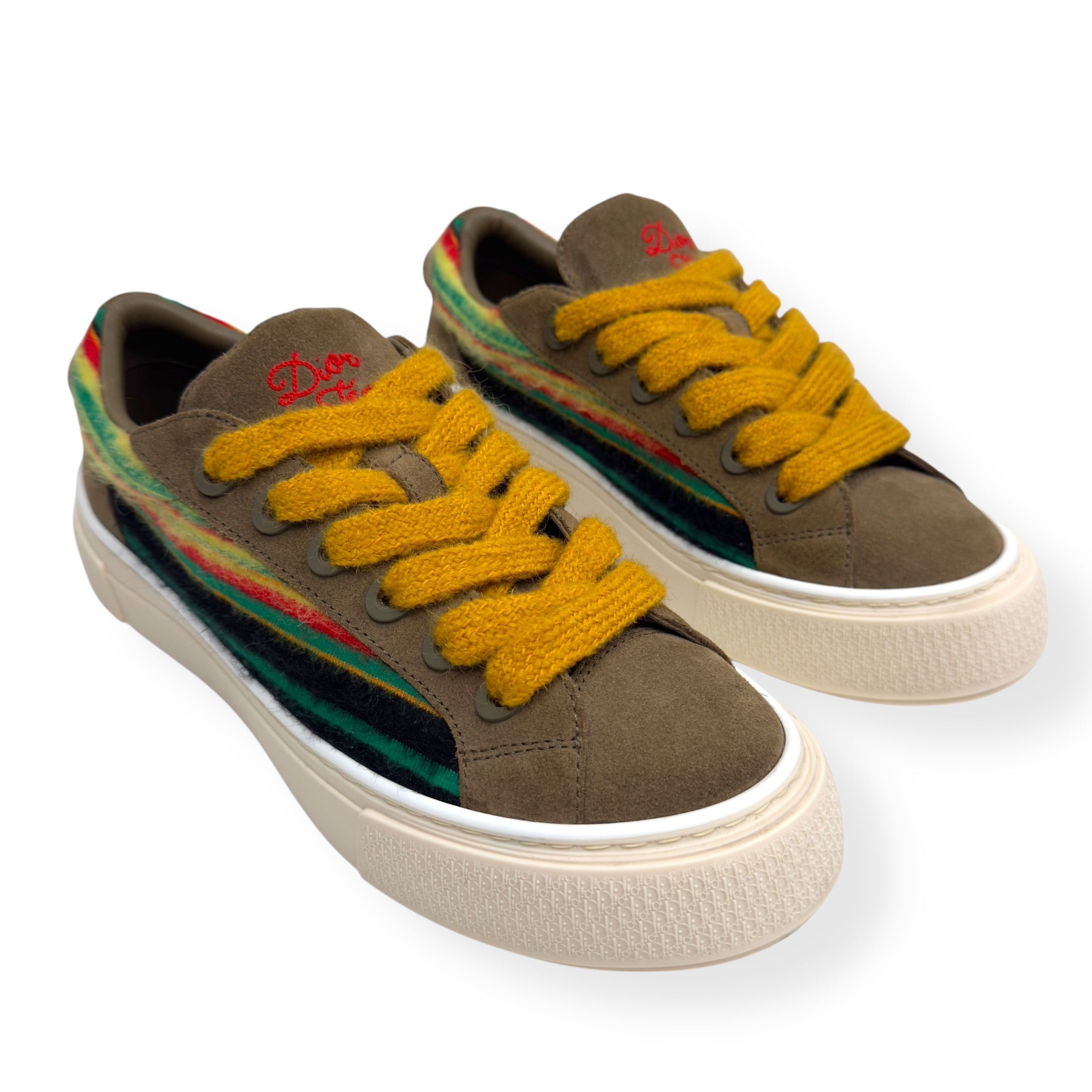 Dior DIOR X DENIM TEARS B33 MOHAIR SNEAKER YELLOW 42 / UK8 Size US 9 / EU 42 - 5 Thumbnail