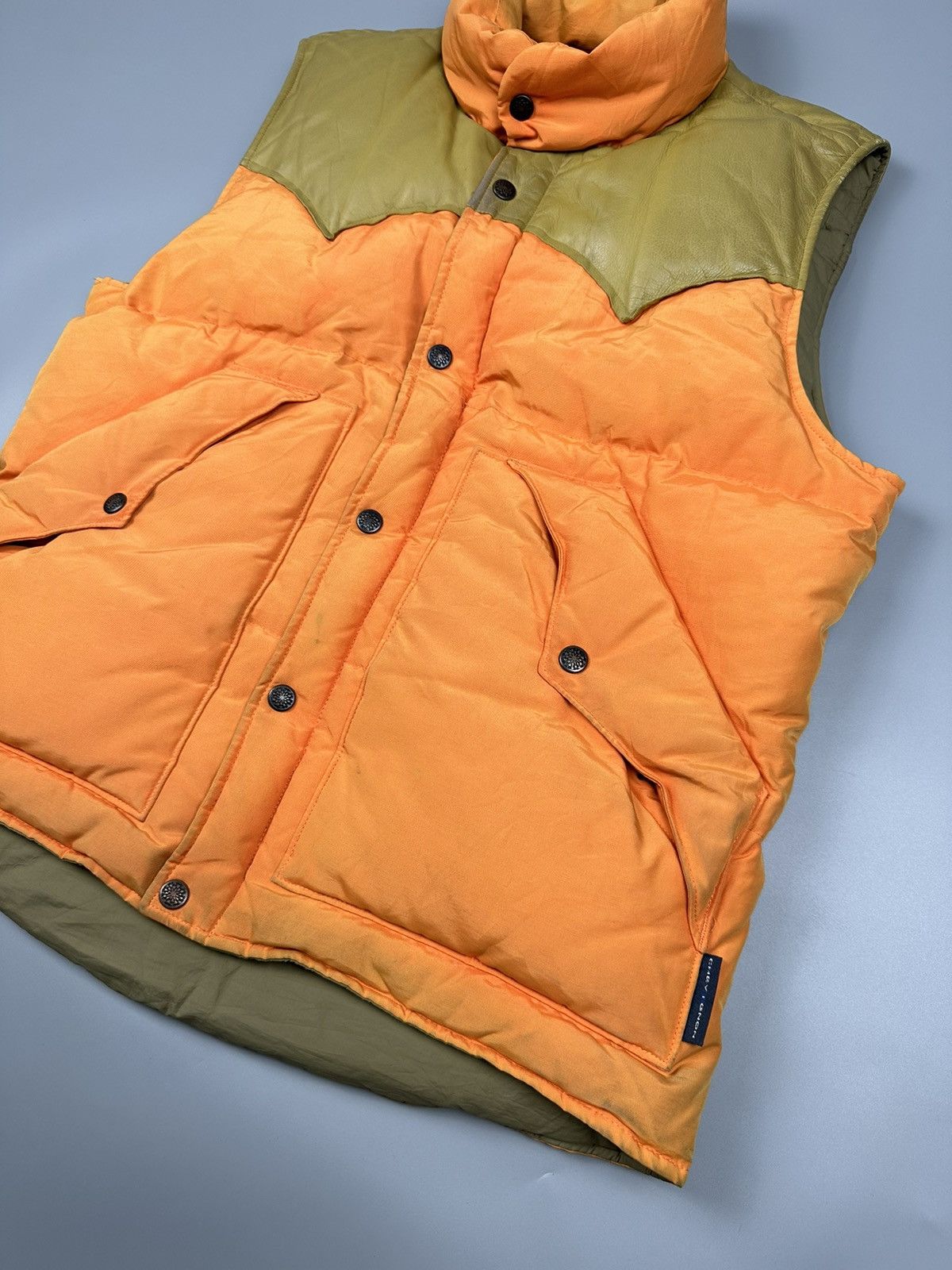 Chevignon × Vintage Vintage Chenignon Leather Puffer Vests Size US L / EU 52-54 / 3 - 4 Thumbnail