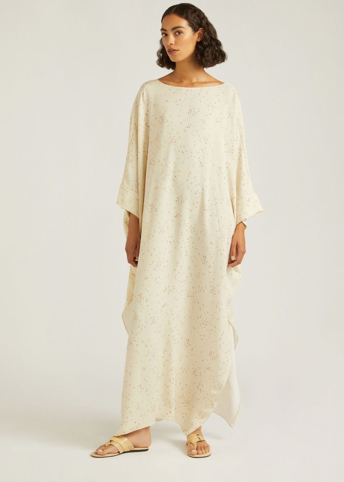 Loro Piana o1srvl11e0824 Cillia Romantic Flowers Maxi Dress in Cream Size S / US 4 / IT 40 - 2 Thumbnail