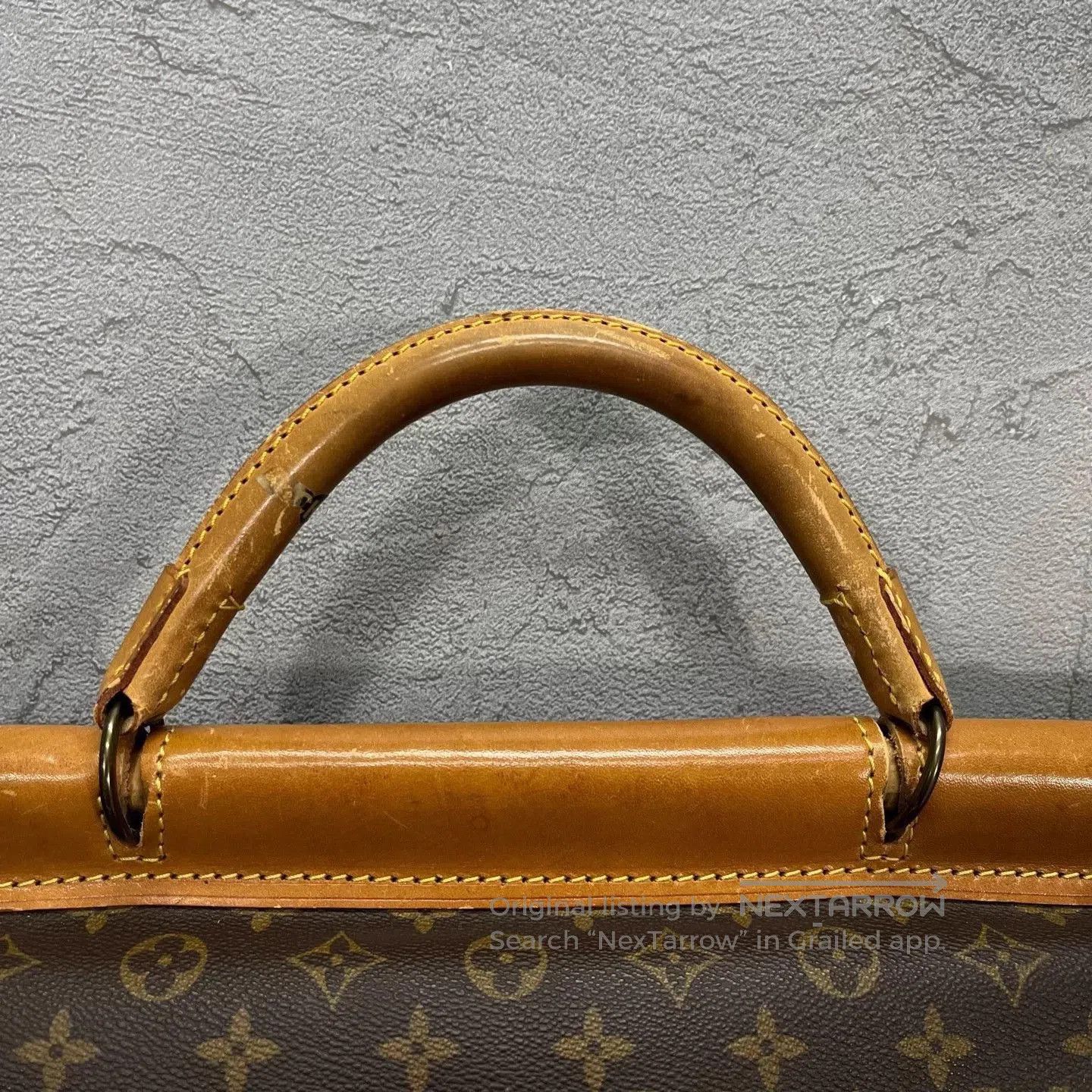 Louis Vuitton Brown Patterned Leather Briefcase Bag. Size ONE SIZE - 5 Thumbnail