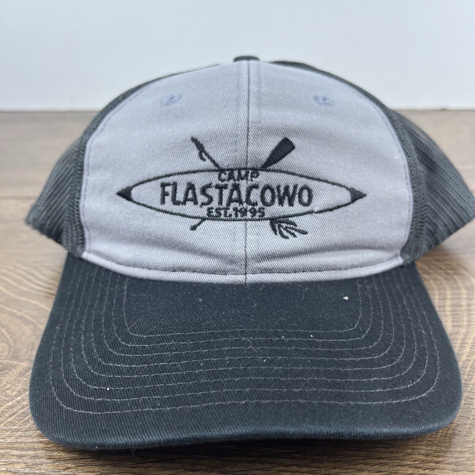 Other Camp Flastacowo Hat Gray Cap Adjustable Hat Gray Adult Fit H Size ONE SIZE - 3 Thumbnail