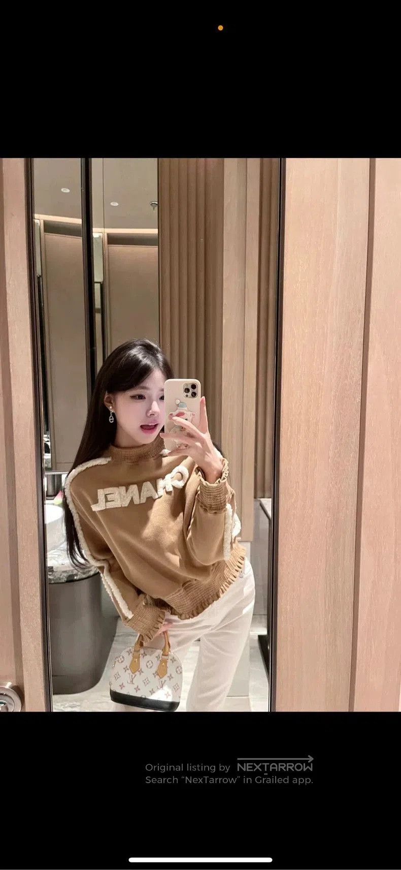 Chanel Chanel Khaki Lambswool Letter Sweatshirt F36. Size US M / EU 48-50 / 2 - 6 Thumbnail
