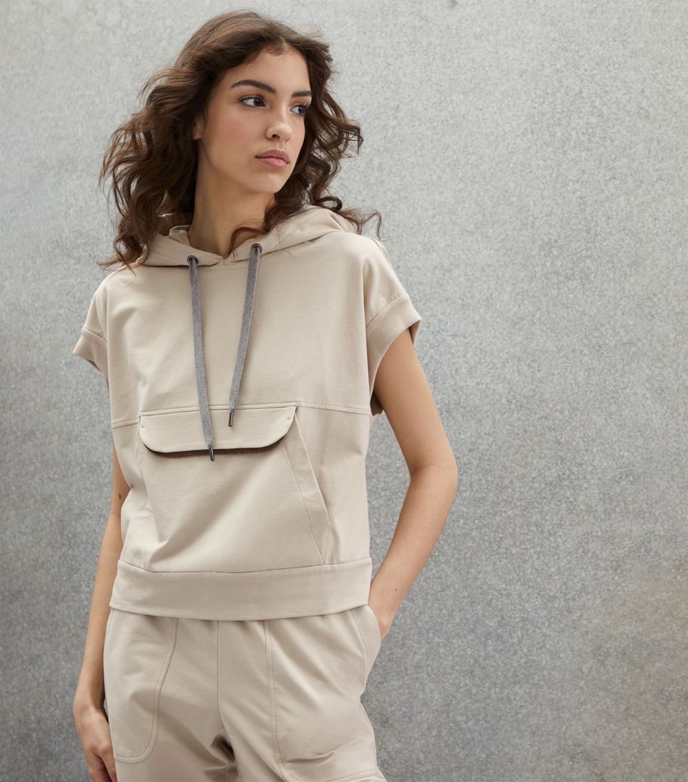 o1y0825 Hooded Sweatshirt in Beige