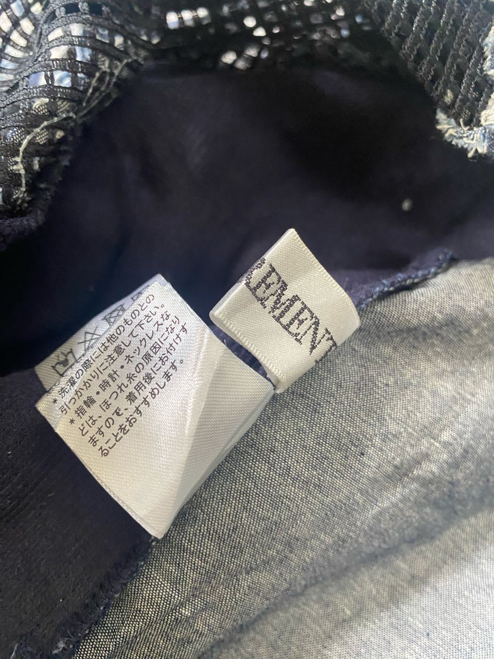 Jean × Le Grande Bleu (L.G.B.) Jean Crement Mash Floral Motive Indigo Boxy Cardigan Jacket Size L / US 10 / IT 46 - 11 Thumbnail