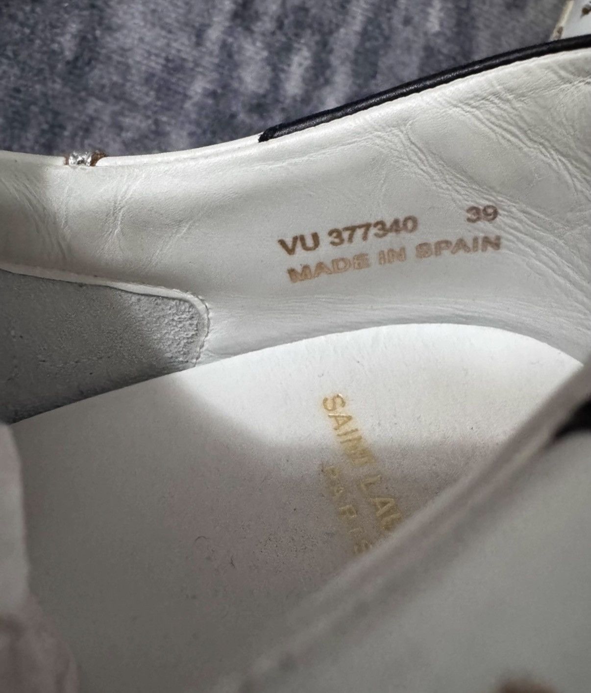Saint Laurent Paris Saint Laurent 15SS Leather Embroidered Star Low-Top Sneakers Size US 6.5 / EU 39-40 - 5 Thumbnail