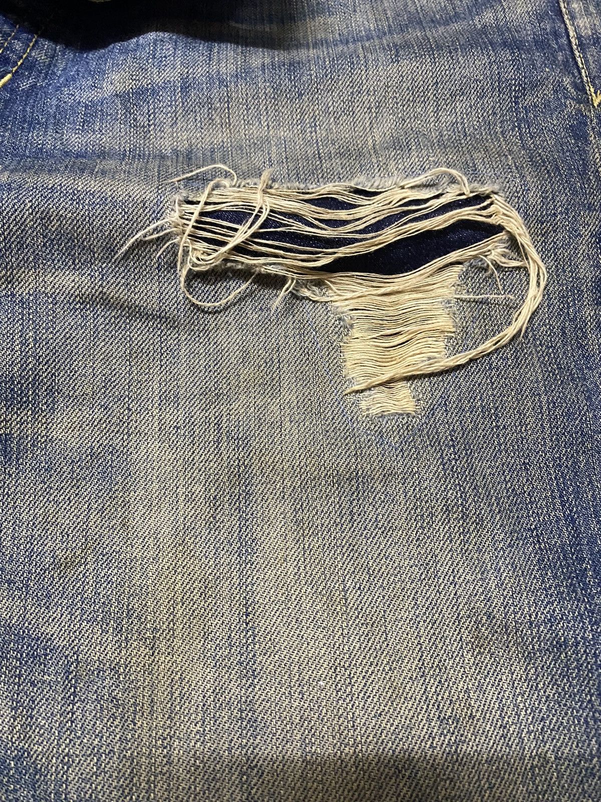 Japanese Brand Vintage Japanese Brand Distressed Rock Style Loose Jeans Size US 34 / EU 50 - 15 Thumbnail