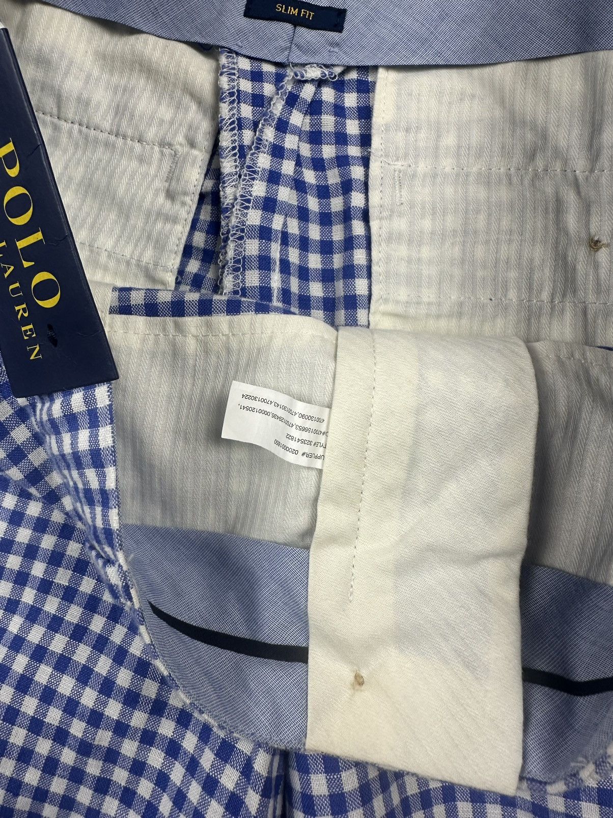 Polo Ralph Lauren Women’s Polo Ralph Lauren Linen Checker New Shorts Size 40" / US 18 - 9 Thumbnail