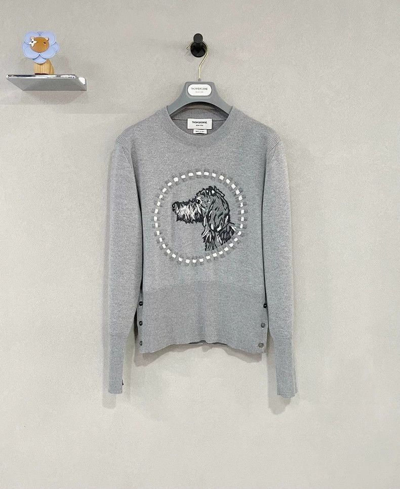 Thom Browne Thom Browne Gray knit long sleeves Size US S / EU 44-46 / 1 - 1 Thumbnail