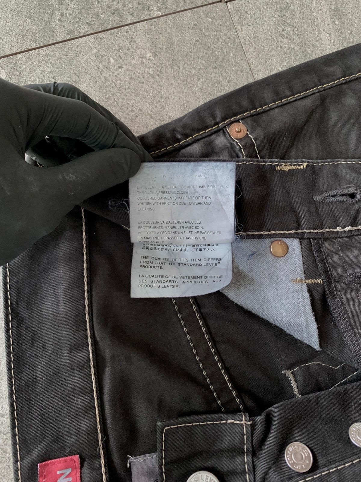 Junya Watanabe × Levi's FREE TAX! Contrast Stitching Straight Denim Jeans Size US 31 - 14 Thumbnail