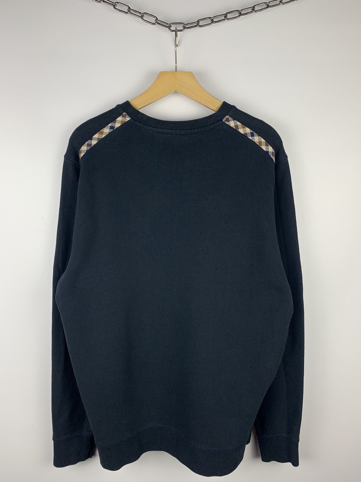 Aquascutum Aquascutum Sweatshirt Casuals Designer UK Navy Blue Size US XL / EU 56 / 4 - 5 Thumbnail