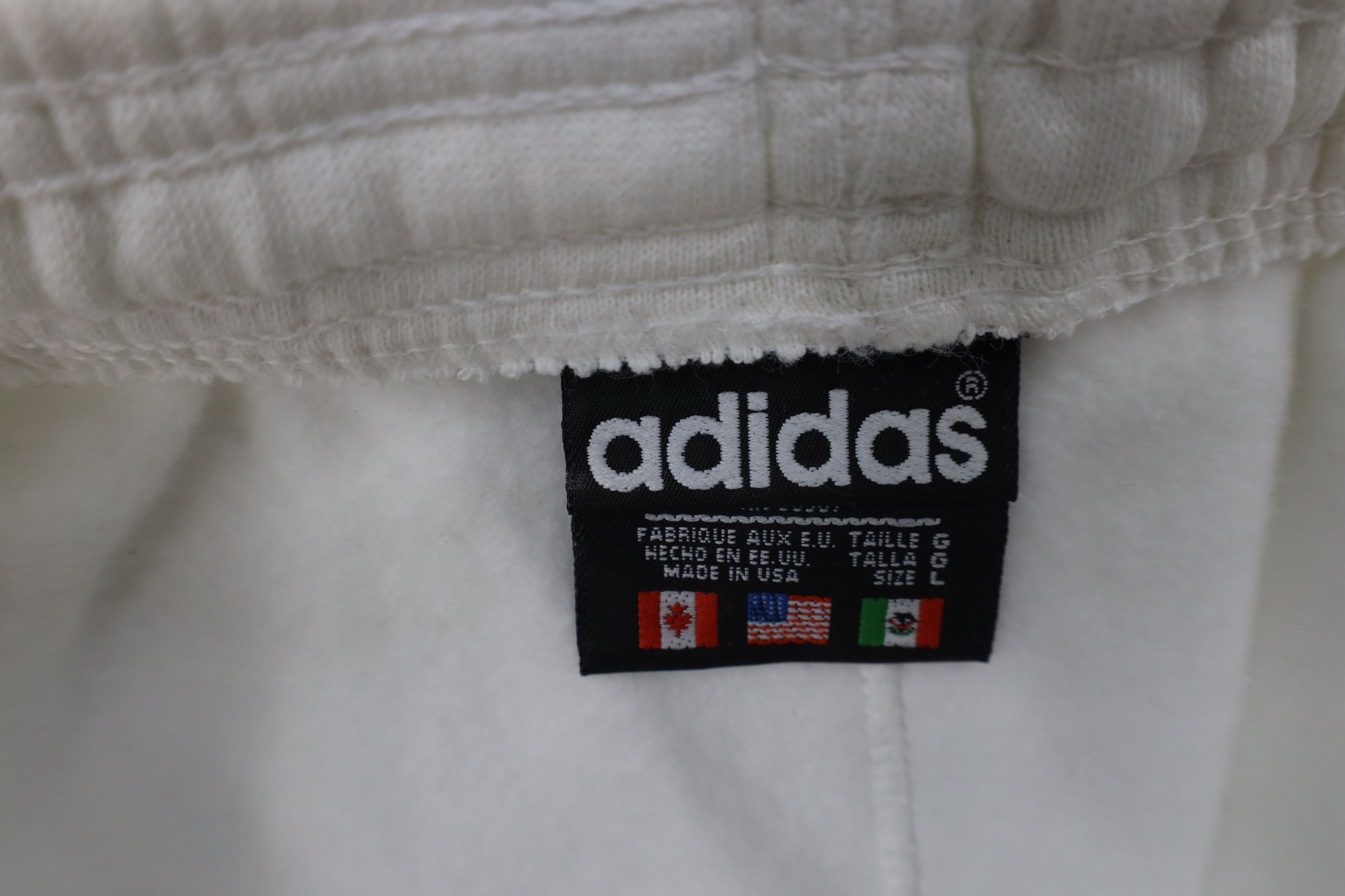 Adidas Deadstock Vintage 90s Adidas Sweatpants Joggers White USA Size US 36 / EU 52 - 10 Thumbnail