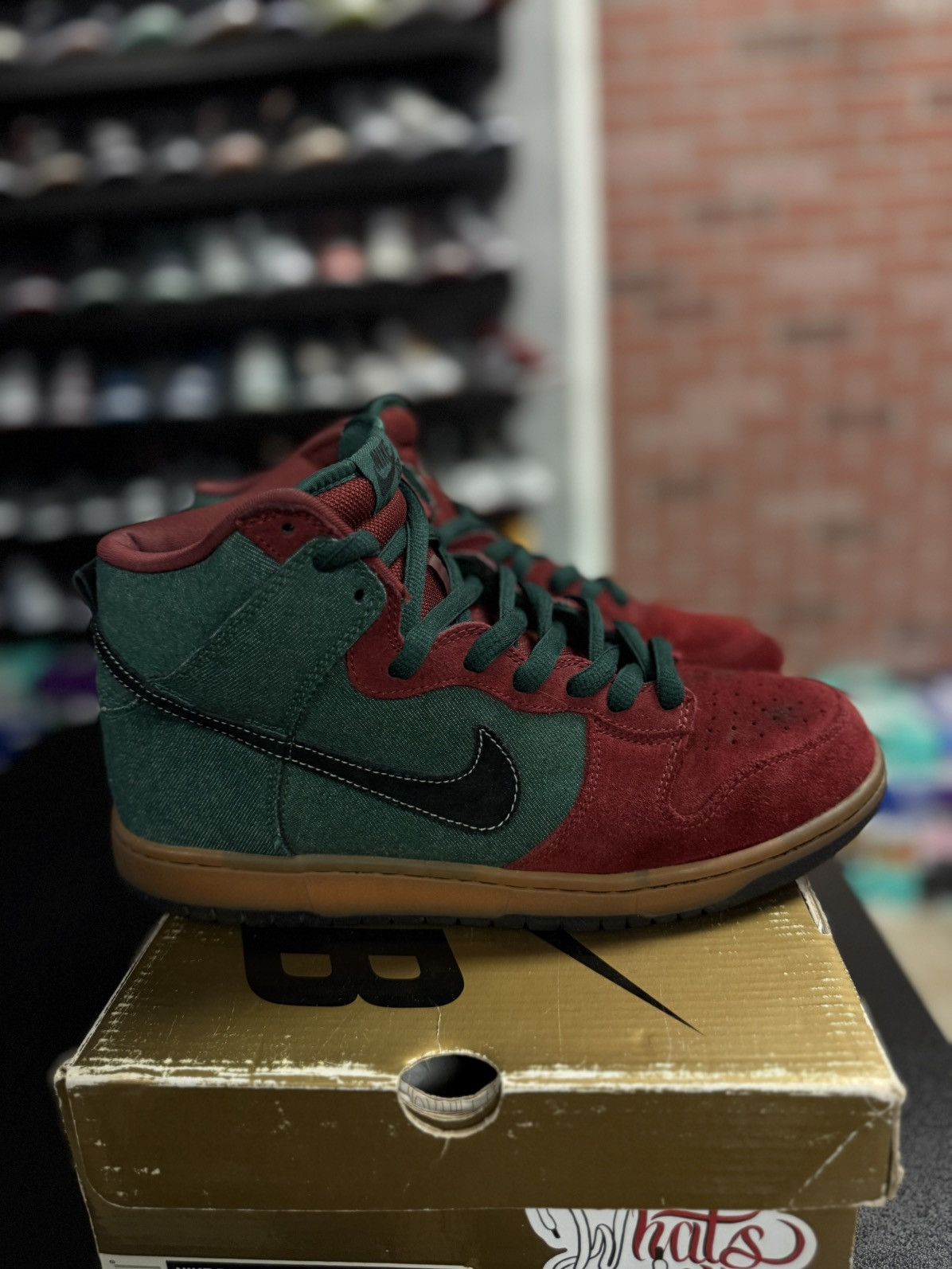 Nike Size 9.5- Nike SB Dunk High Pro Goofy Boy (305050-305) RARE Size US 9.5 / EU 42-43 - 13 Thumbnail