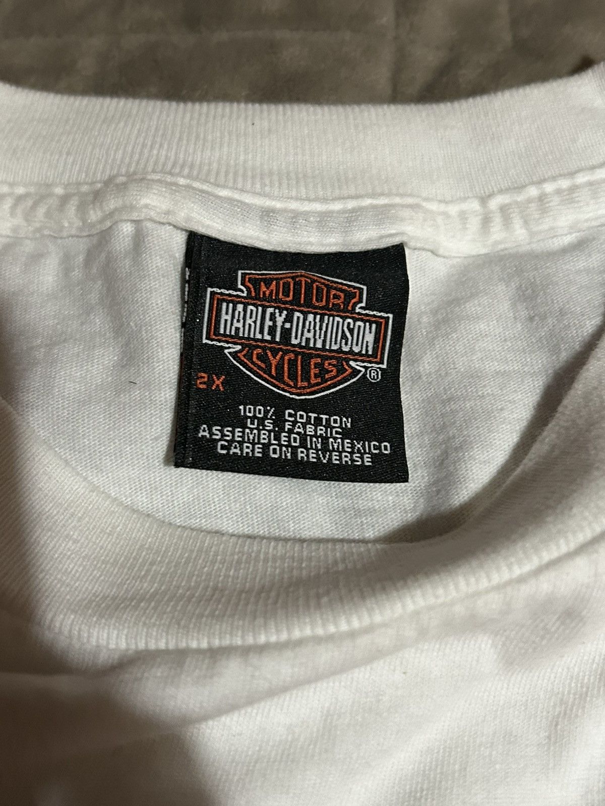 Harley Davidson Vintage 2004 Harley Davidson Spiderweb T-Shirt Size US XXL / EU 58 / 5 - 3 Thumbnail