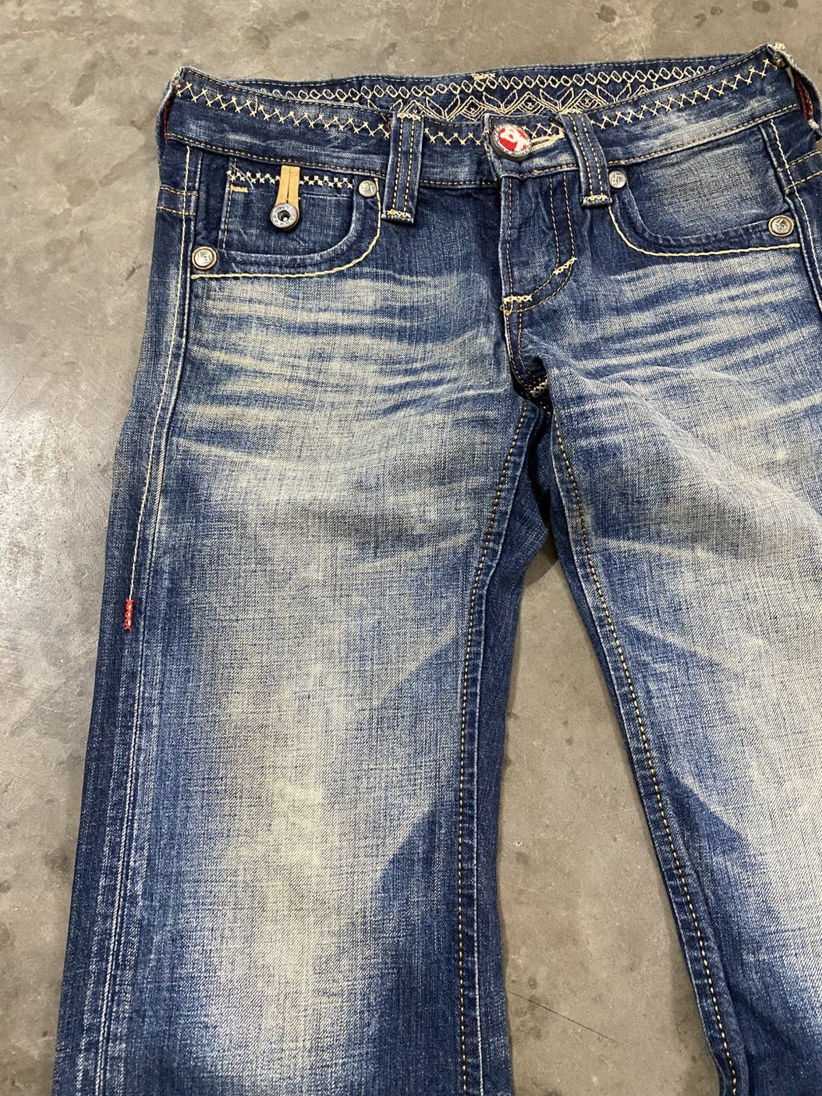 Tornado Mart Flare Jeans Japanese Edwin BTL515 Low Rise @302 Size US 28 / EU 44 - 10 Thumbnail
