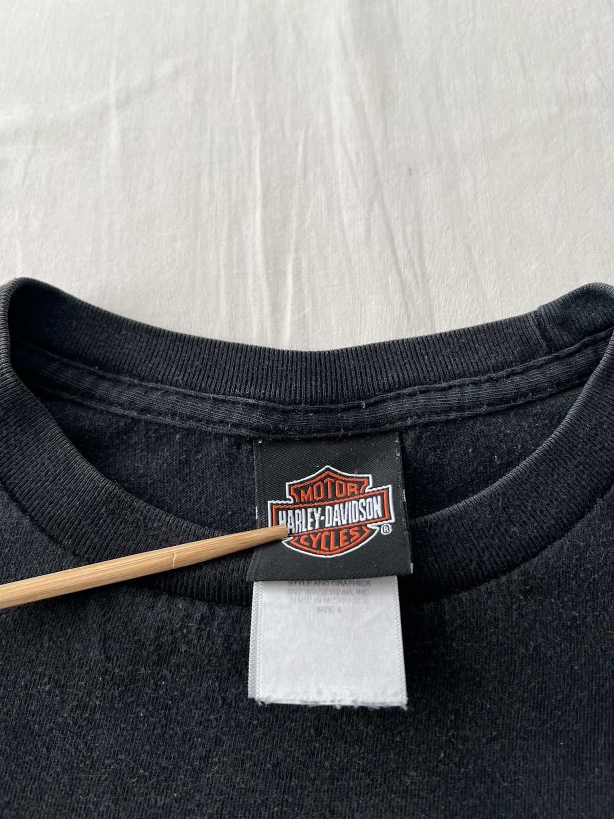 Harley Davidson Vintage 2013 Harley Davidson Eagle Fire Flame Black T-shirt Size US L / EU 52-54 / 3 - 12 Thumbnail