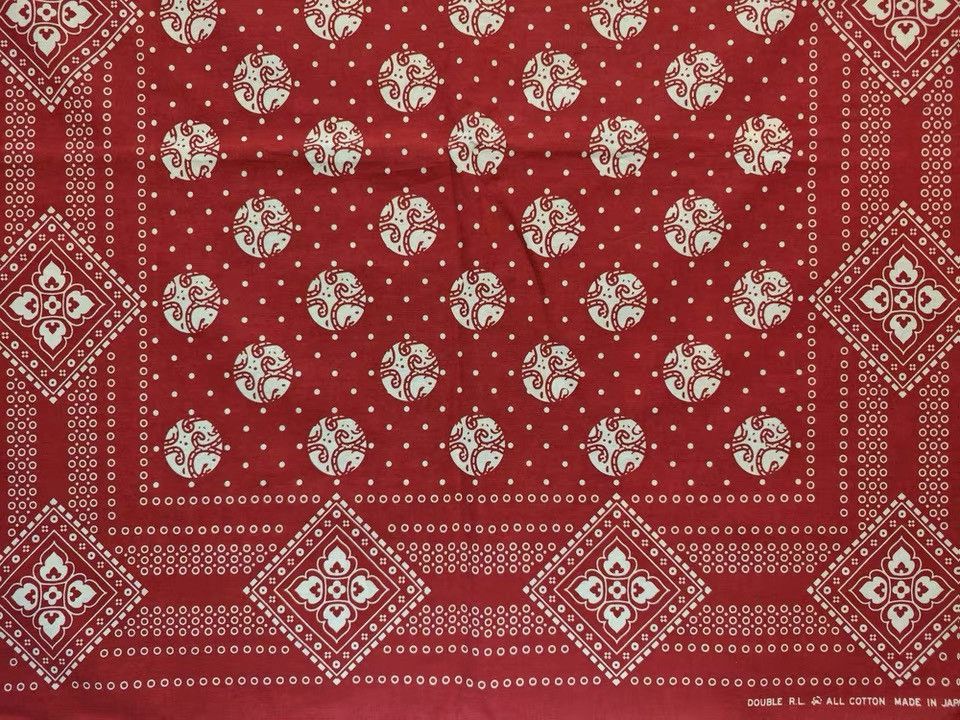 RRL Ralph Lauren RRL Bandana COTTON Scarf handkerchief Size ONE SIZE - 6 Thumbnail