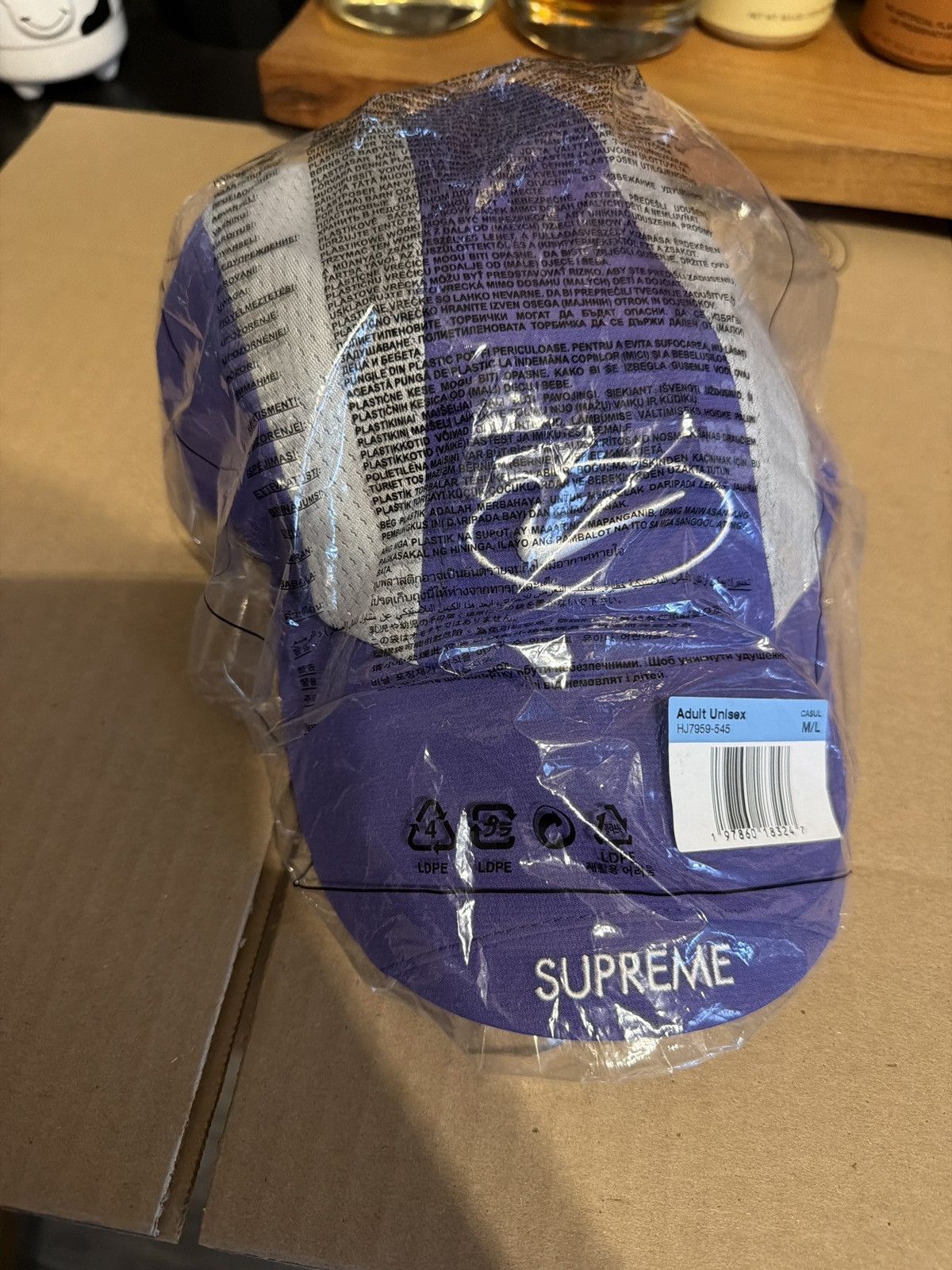 Nike × Supreme Supreme Nike Running Hat Purple Size ONE SIZE - 3 Thumbnail