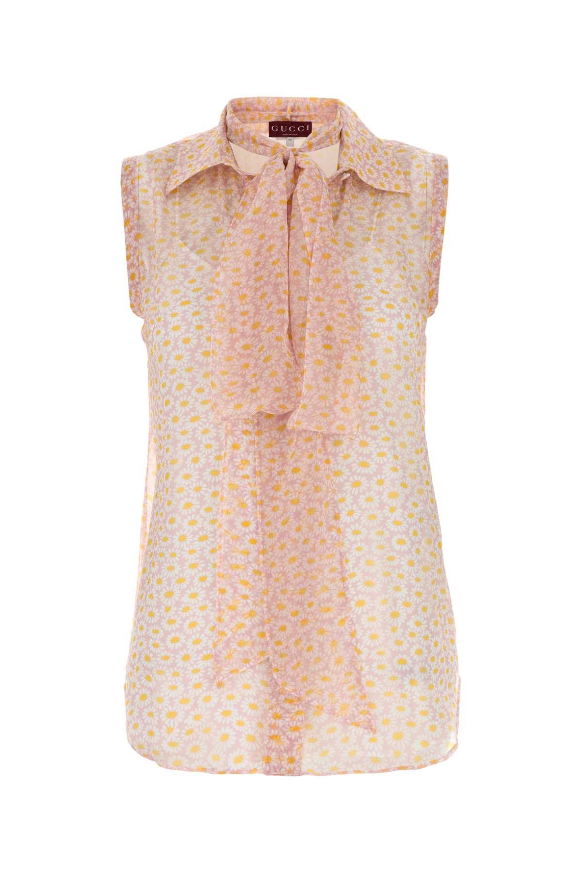 Gucci Printed Crepe Shirt Size S / US 4 / IT 40 - 1 Thumbnail