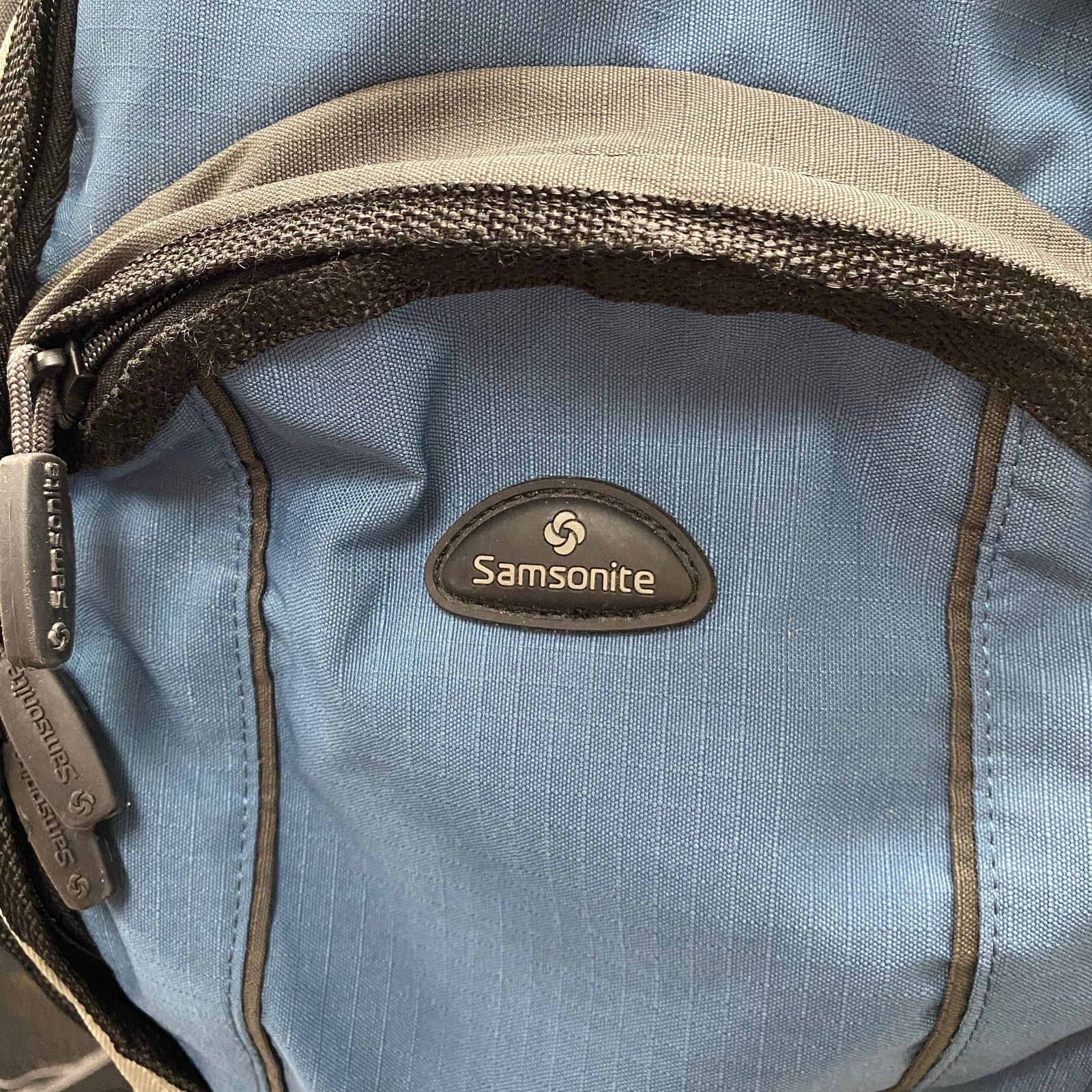Samsonite Samsonite Blue Grey Black Laptop Travel School Backpack Size ONE SIZE - 10 Thumbnail