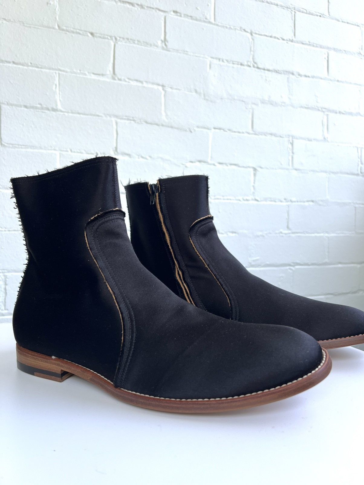 Maison Margiela Martin margiela satin tuxedo boots Size US 10 / EU 43 - 1 Thumbnail