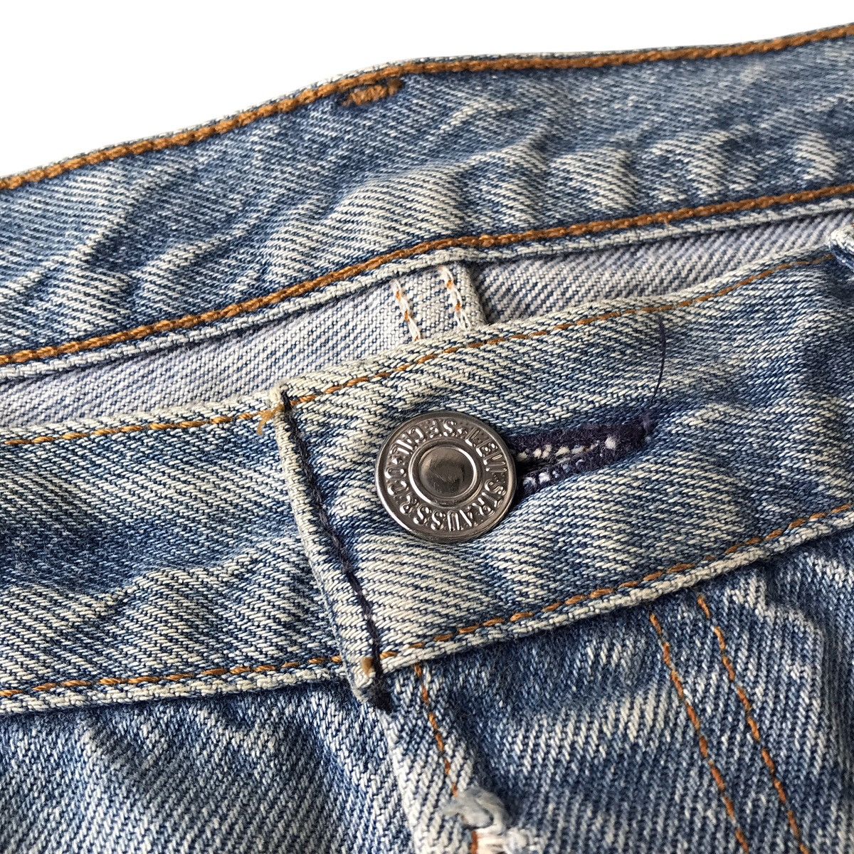 Levi's Levi’s Strauss Lot. 501 Vintage 90s USA Distressed Denim Size US 35 - 7 Thumbnail