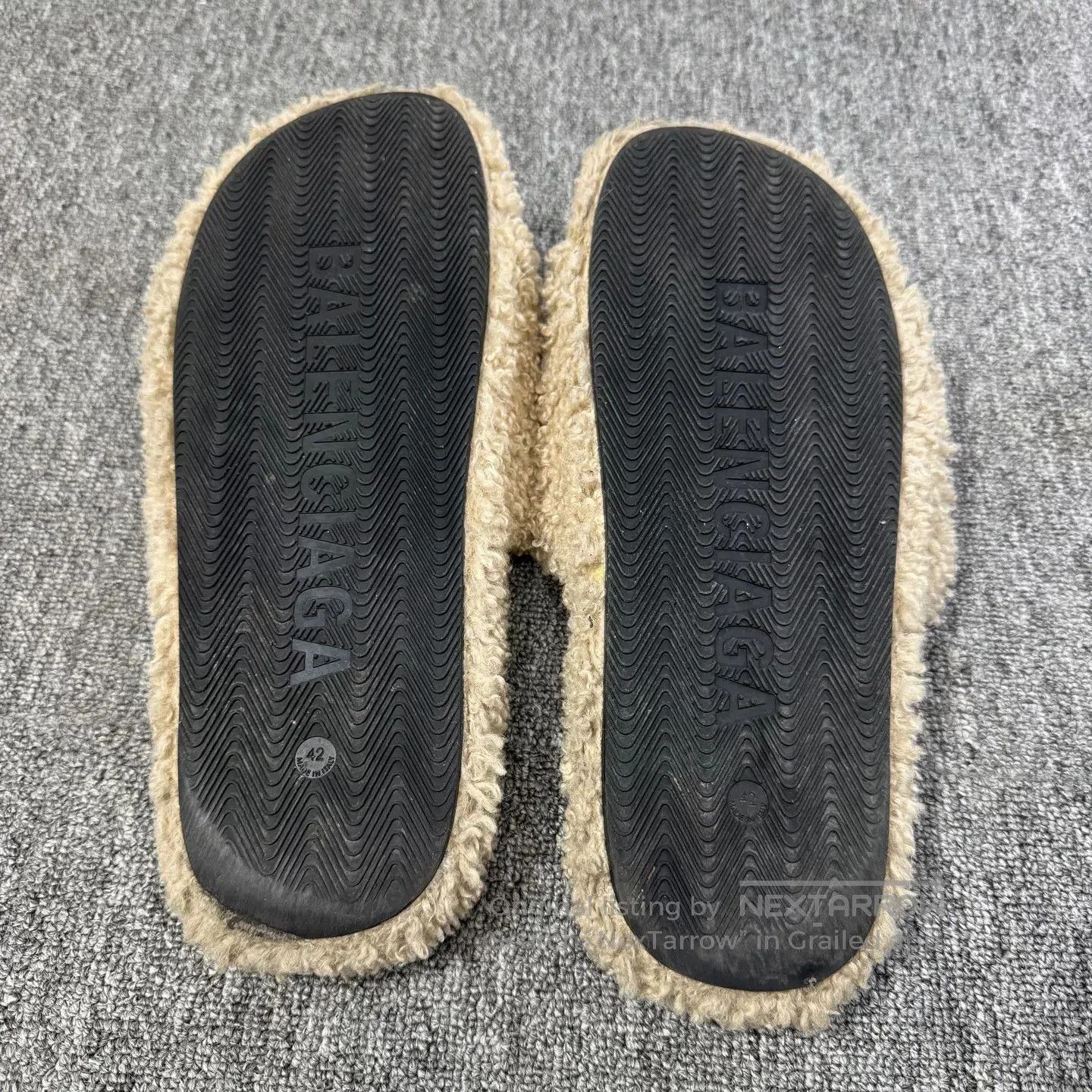 Balenciaga Balenciaga Cola Embroidery Shearling Slippers. Size US 9 / EU 42 - 4 Thumbnail