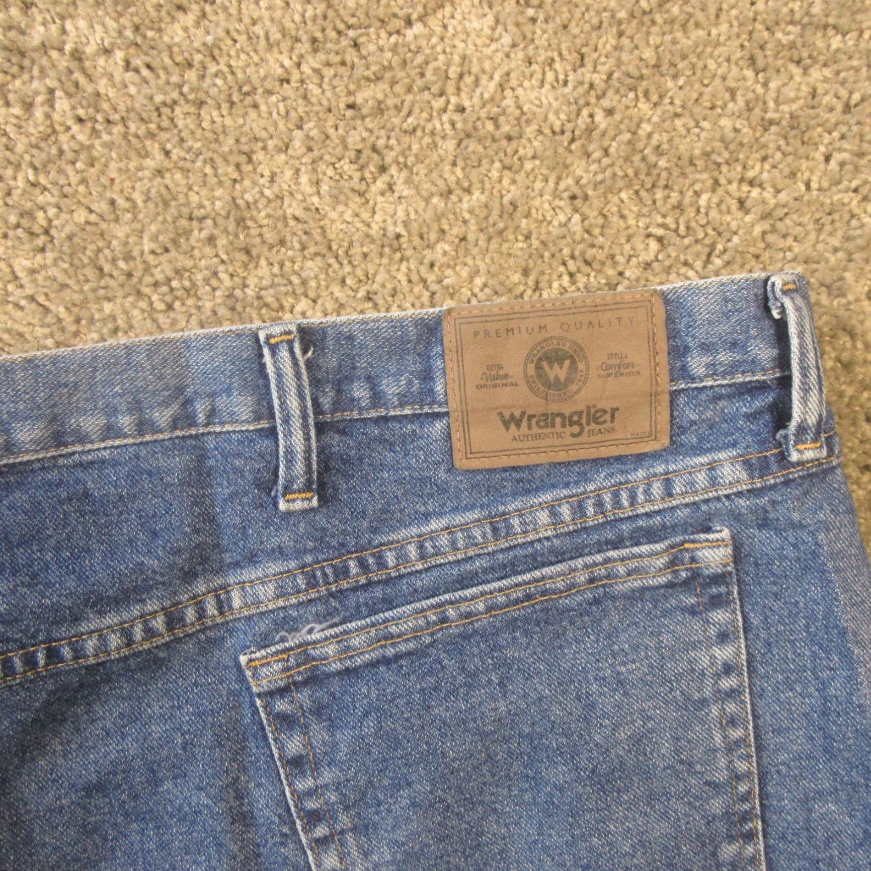 Wrangler VINTAGE Wrangler Jeans Shorts Mens 38 Five Star Premium Bermuda 5-Pocket Denim NEW NWT Blue 90s Style Relaxed Size US 32 / EU 48 - 4 Thumbnail