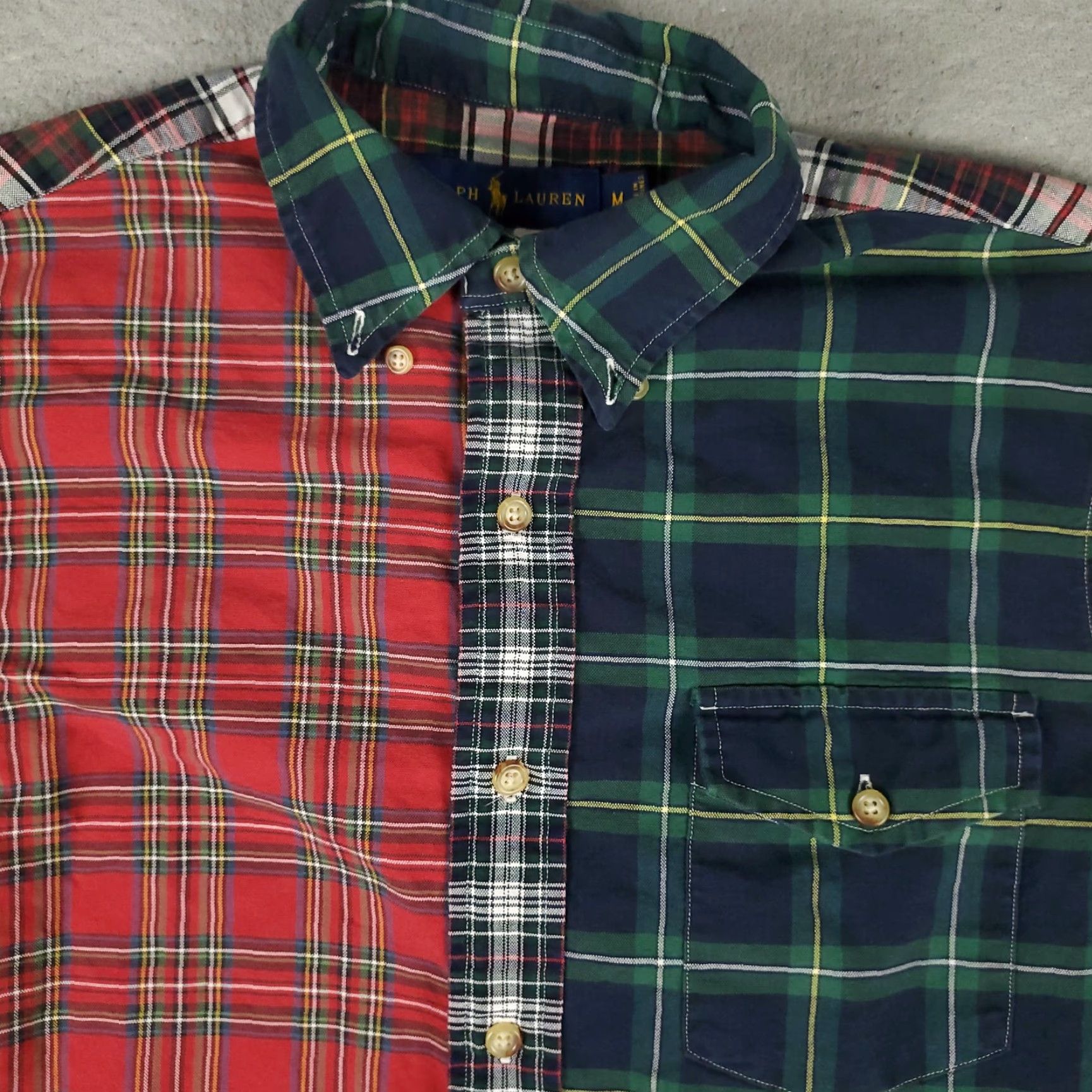 Ralph Lauren Ralph Lauren Plaid Button-Up Shirt Mens Medium Blue Red Long Sleeve Casual Size US M / EU 48-50 / 2 - 2 Thumbnail