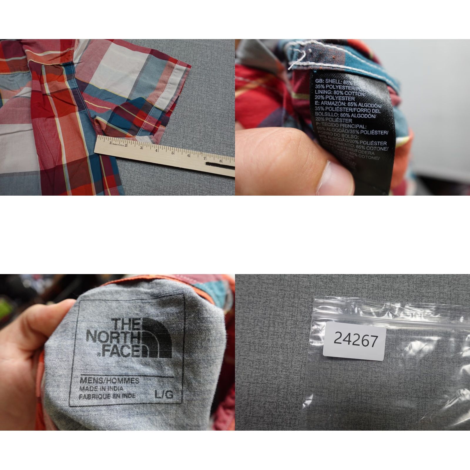 The North Face The North Face Shirt Mens L Red Plaid Camp Lightweight Button-Up Casual Outdoors Regular Fit Size US L / EU 52-54 / 3 - 8 Thumbnail