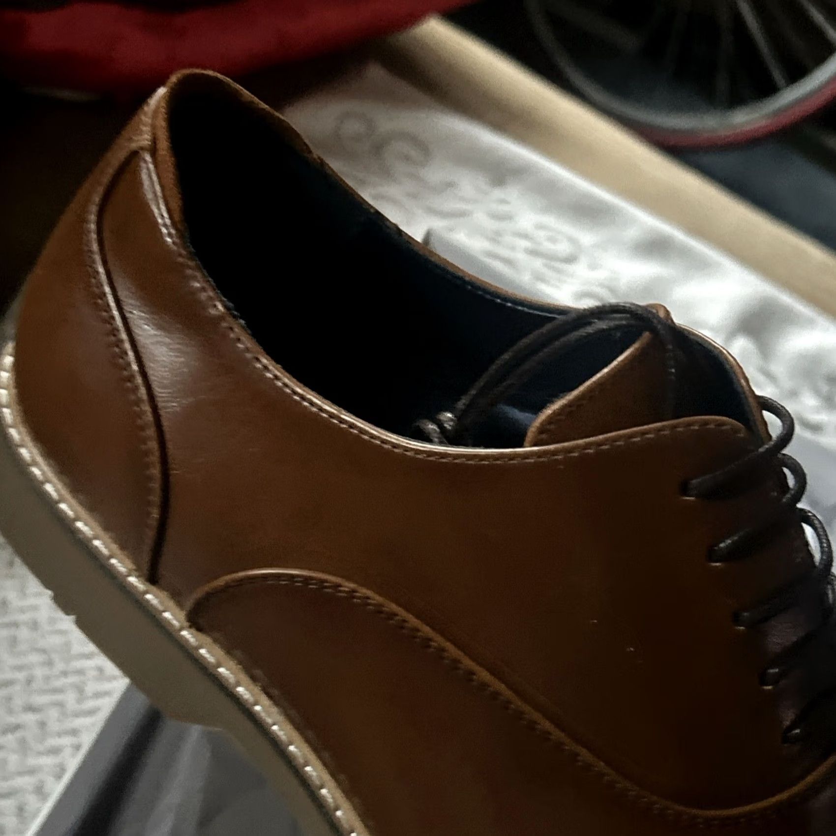 Steve Madden VINTAGE Steve Madden Nunan Dress Shoes Oxford Leather Brown 13 Mens Shoes Size US 13 / EU 46 - 4 Thumbnail
