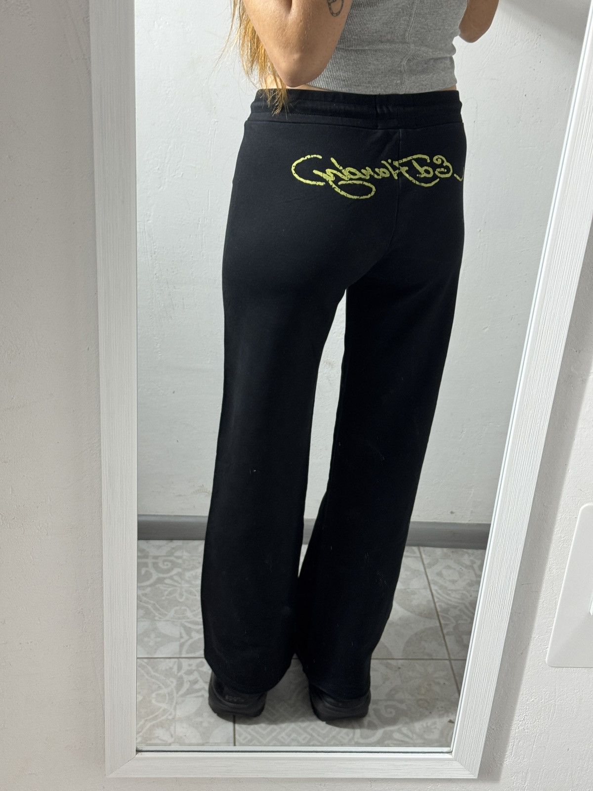 Ed Hardy ED HARDY x URBAN OUTFITTERS 2000s “LOVER” PANTS Size 28" / US 6 / IT 42 - 9 Thumbnail