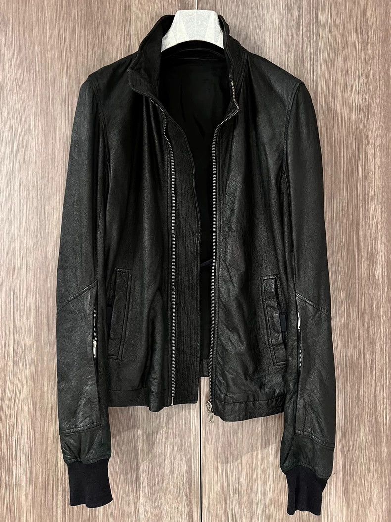 Rick Owens Rick Owens Burning sheepskin leather jacket with standing c Size US S / EU 44-46 / 1 - 7 Thumbnail