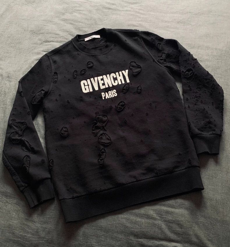 Givenchy Givenchy Double-layer ripped sweatshirt Size US M / EU 48-50 / 2 - 1 Thumbnail