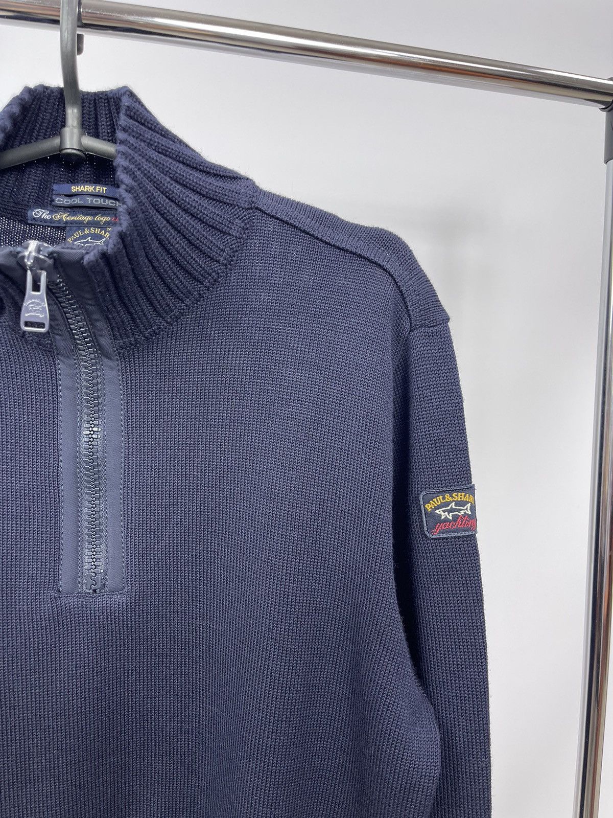 Paul & Shark Paul & Shark Yachting Sweater Mens M Vintage 1/4 Zip Wool Size US M / EU 48-50 / 2 - 2 Thumbnail