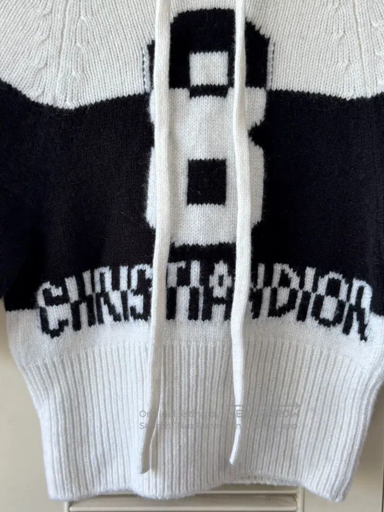 Dior Dior Lucky Number 8 Hooded Knitwear sweater Size XXS / US 00 / IT 34 - 6 Thumbnail