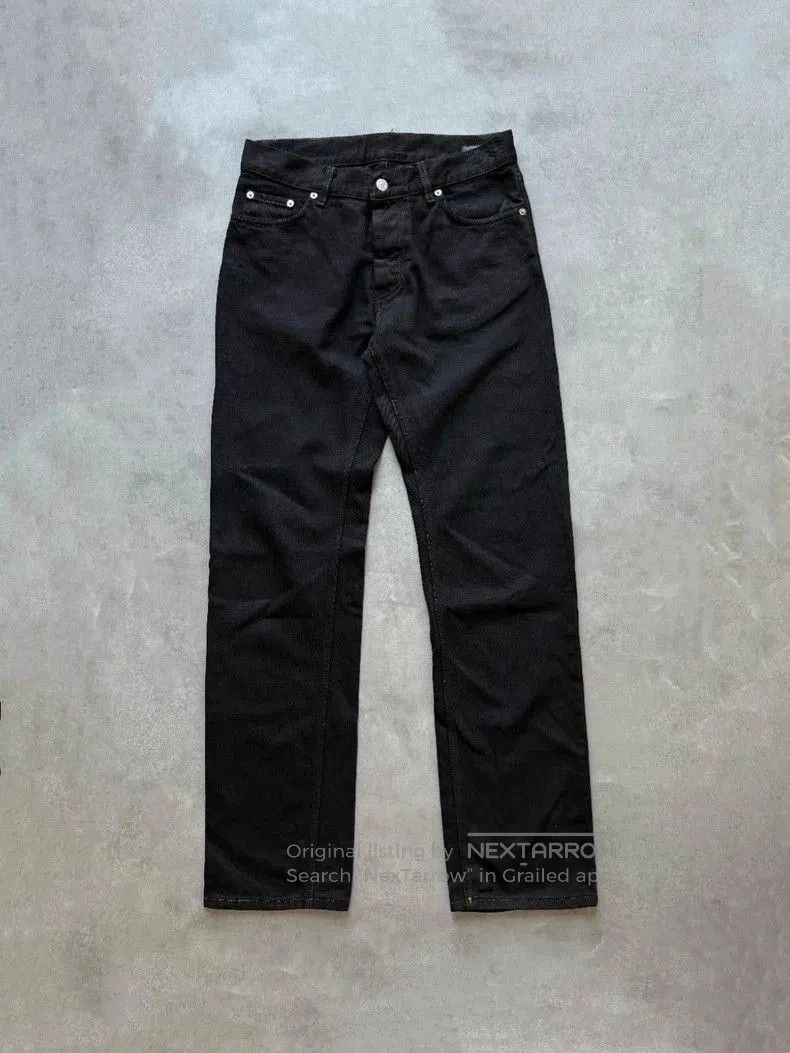 Helmut Lang SS2003 Inside Out Black Denim Jeans | Grailed