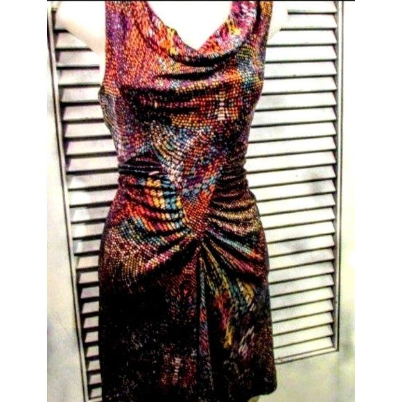 Trina Turk Trina Turk sz 2 Rouched Cowlneck Dress Size XS / US 0-2 / IT 36-38 - 4 Thumbnail