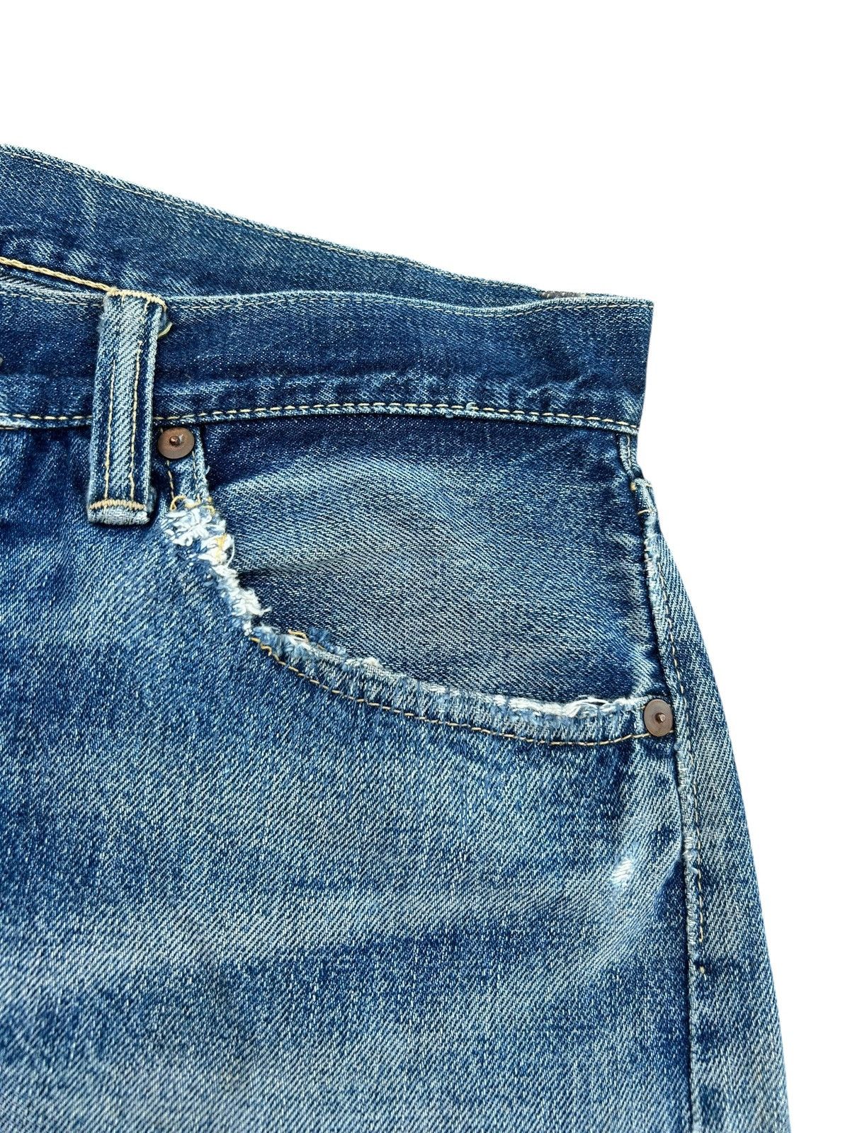 Japanese Brand × Kapital × Vintage Vintage Skull Angel Dust Selvedge Japanese Distressed Denim Size US 32 / EU 48 - 9 Thumbnail