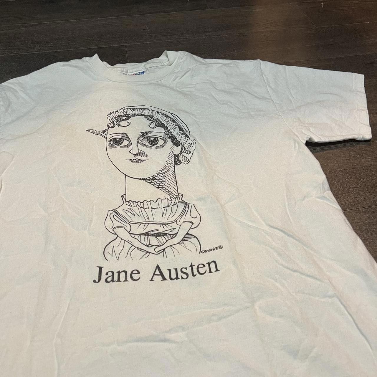 Hanes Vintage Jane Austen T Shirt 1991 Large Size US L / EU 52-54 / 3 - 3 Thumbnail