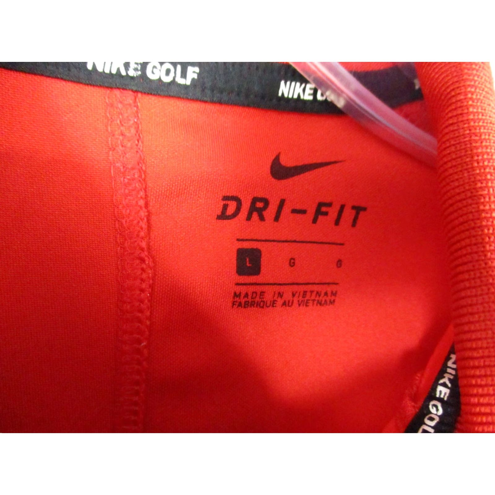 Nike Nike Golf Dri Fit Polo Shirt L Men Red Black Swoosh Polo Shirt Mens Nike Golf DRi-Fit Red Black Swoosh Size US L / EU 52-54 / 3 - 5 Thumbnail