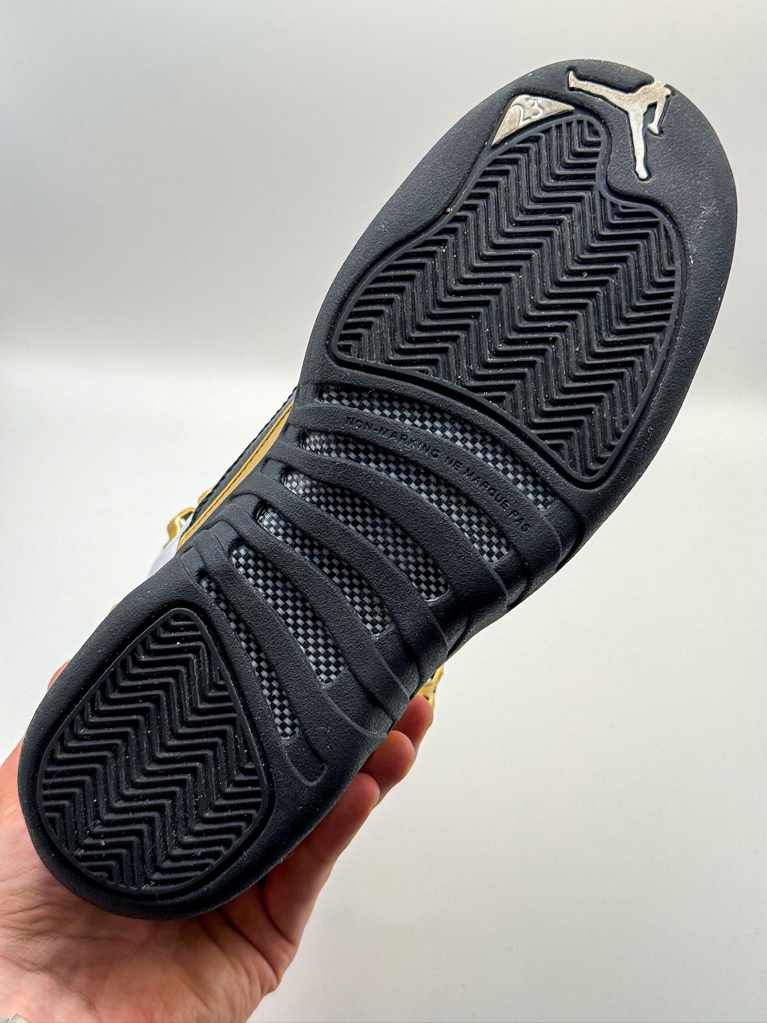 Nike Air Jordan 12 Retro GS "Royalty Taxi" 2021 White Black Size US 7 / EU 40 - 15 Thumbnail