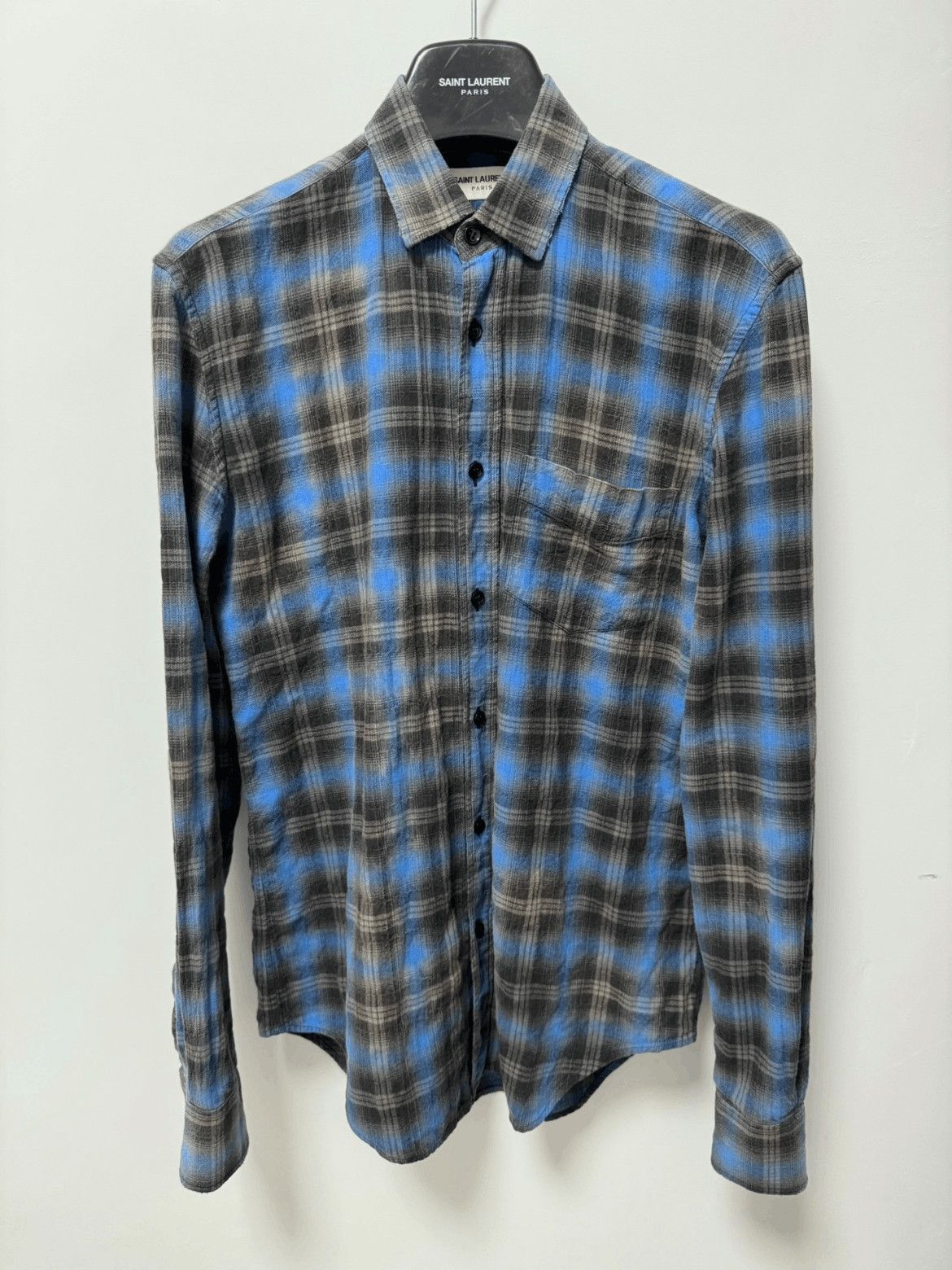 Sz 37 Saint Laurent Paris by Hedi 16SS Distressed Shirt-250