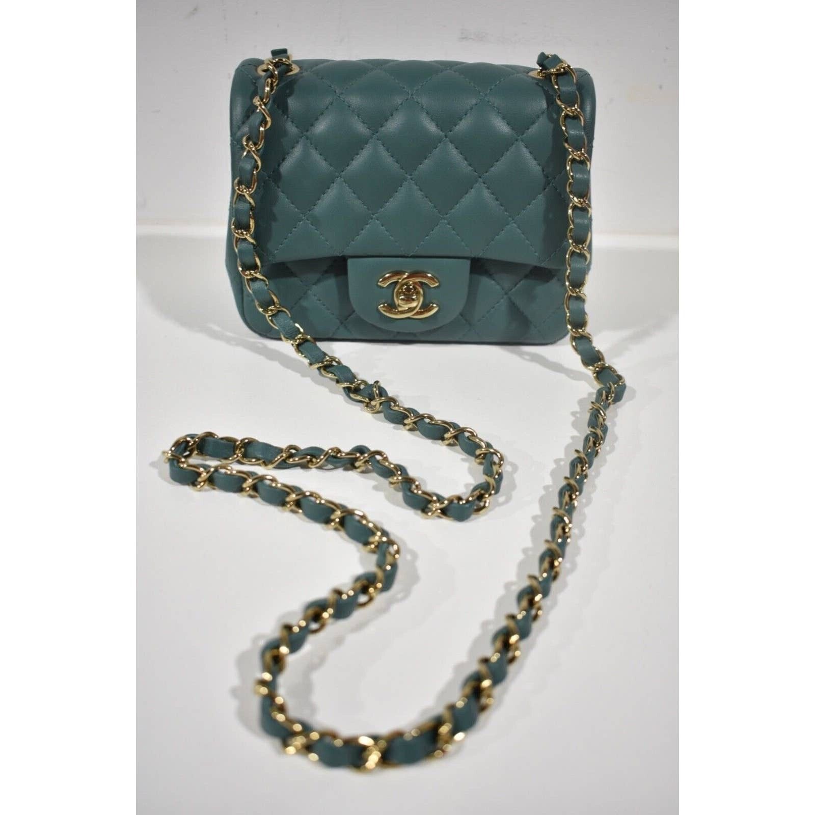 Chanel Chanel Mini Flap CC Logo Quilted Gold Chain Crossbody Bag Size ONE SIZE - 2 Thumbnail