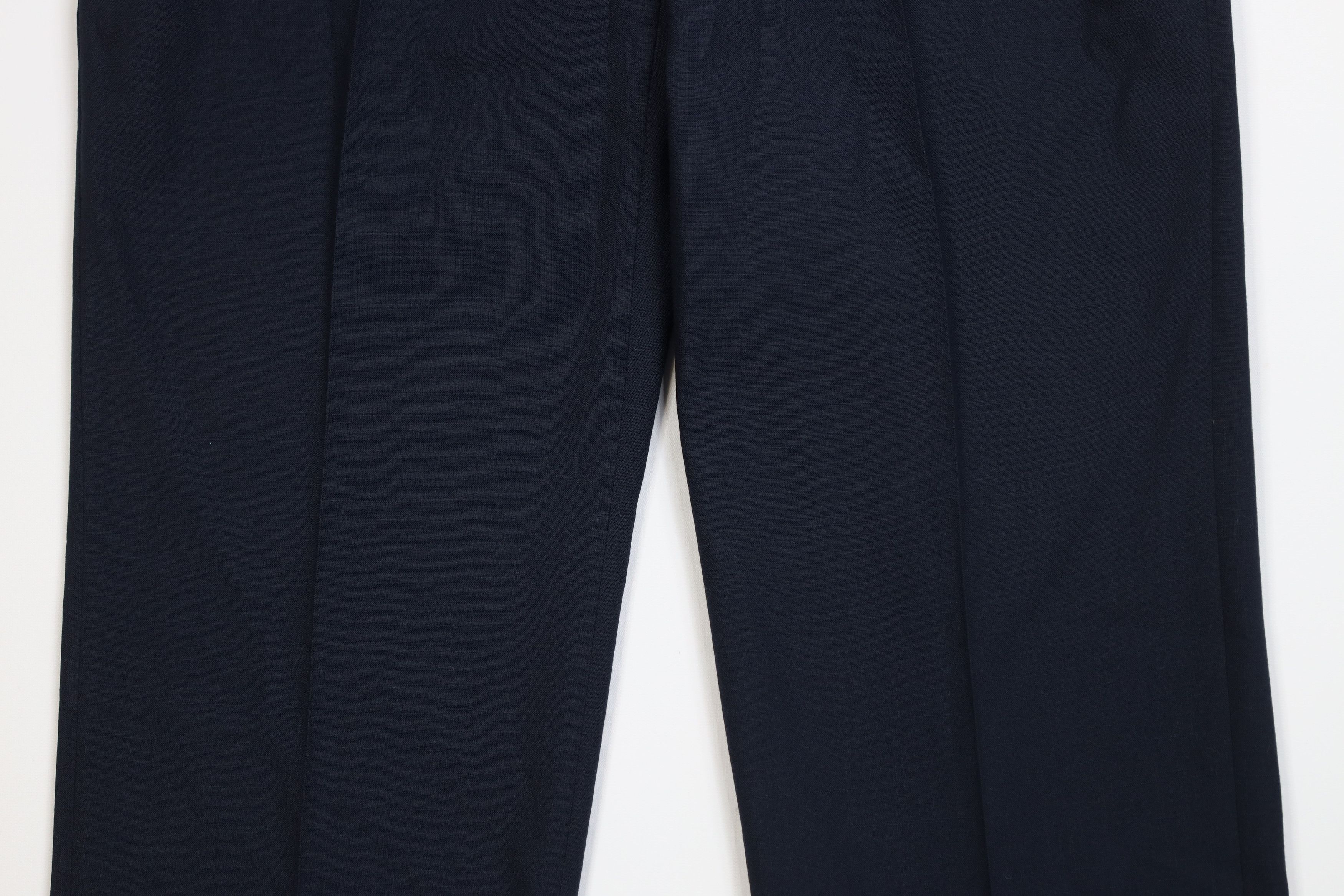 Christian Dior Monsieur Vintage 70s Christian Dior Wide Leg Chino Pants Navy Blue Size US 38 / EU 54 - 3 Thumbnail