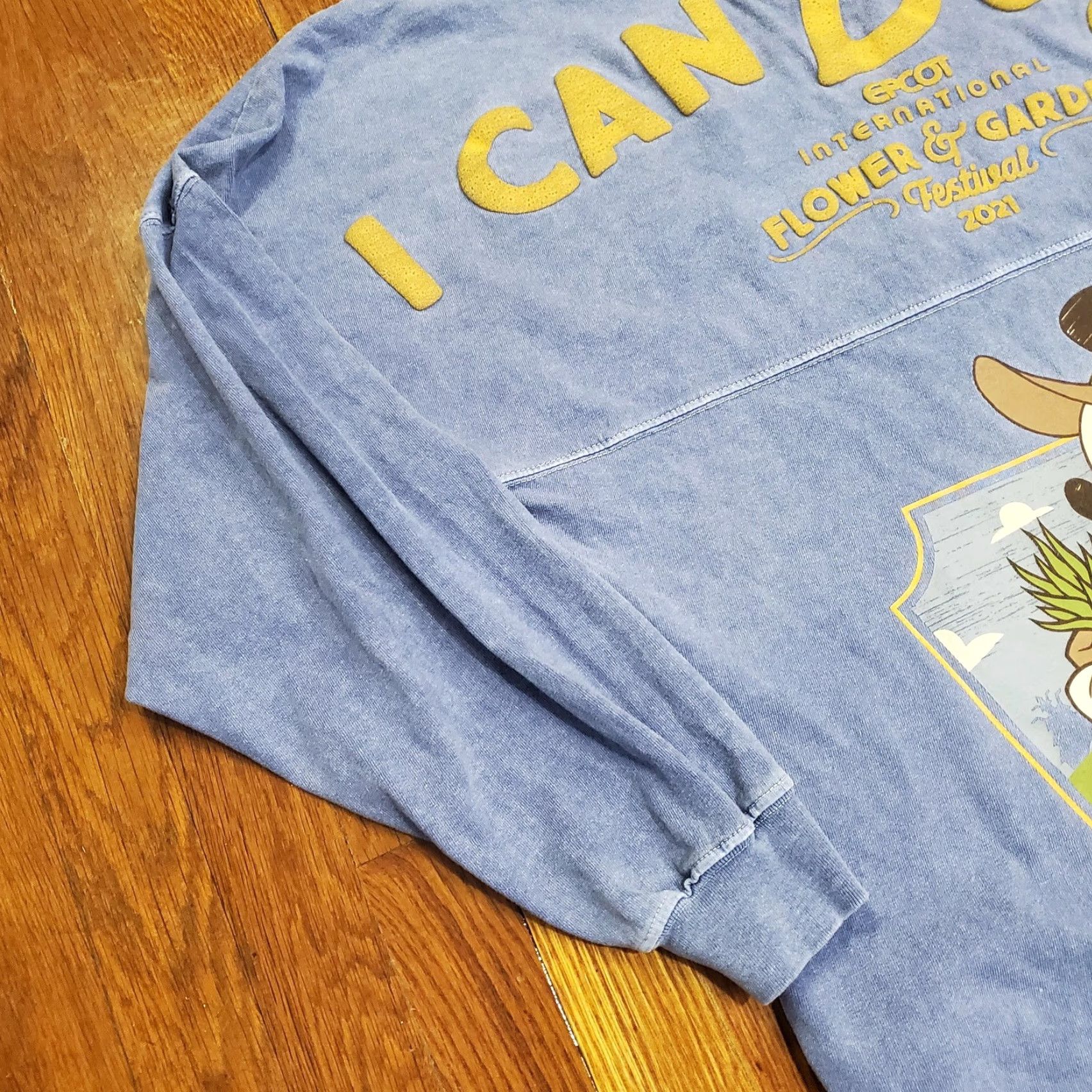 Disney VINTAGE: no — Disney Spirit Jersey Shirt Womens Small Blue Epcot Flower Garden 2021 Mickey Size S / US 4 / IT 40 - 2 Thumbnail