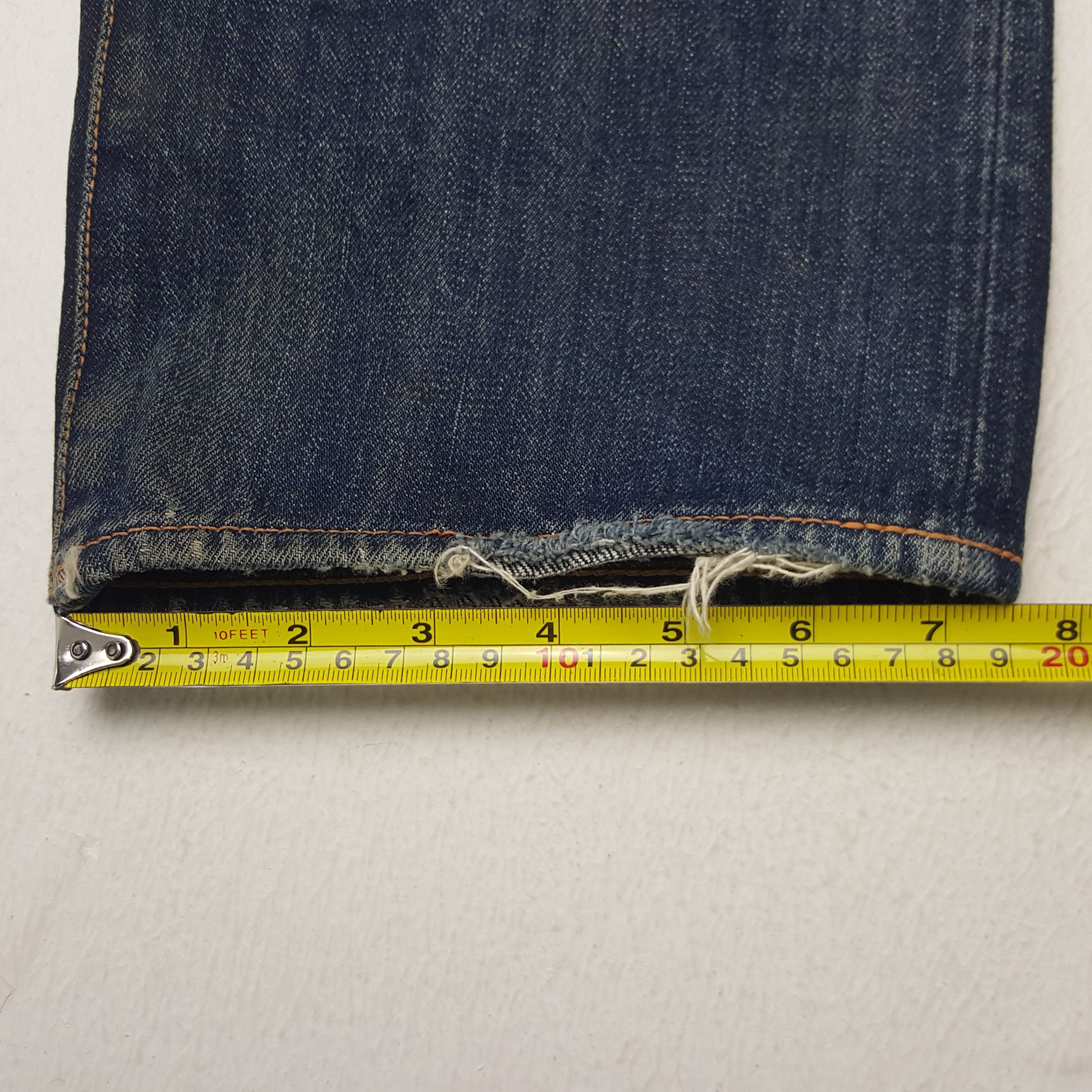 Evisu × Japanese Brand × Vintage Vintage Evisu Yamane Selvedge Custom Diacock Denim Jeans Size US 29 - 11 Thumbnail