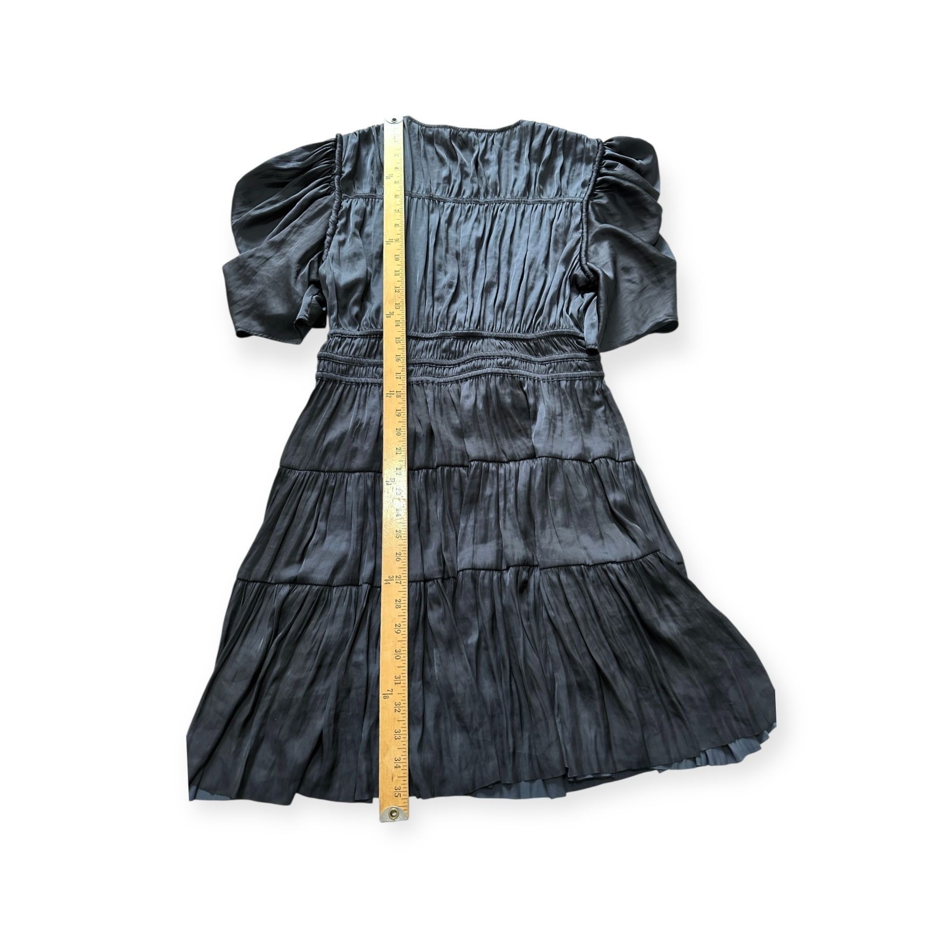 Ulla Johnson Ulla Johnson Azaria Dress Midnight Plissé Satin Mini Size 12 Size XL / US 12-14 / IT 48-50 - 13 Thumbnail