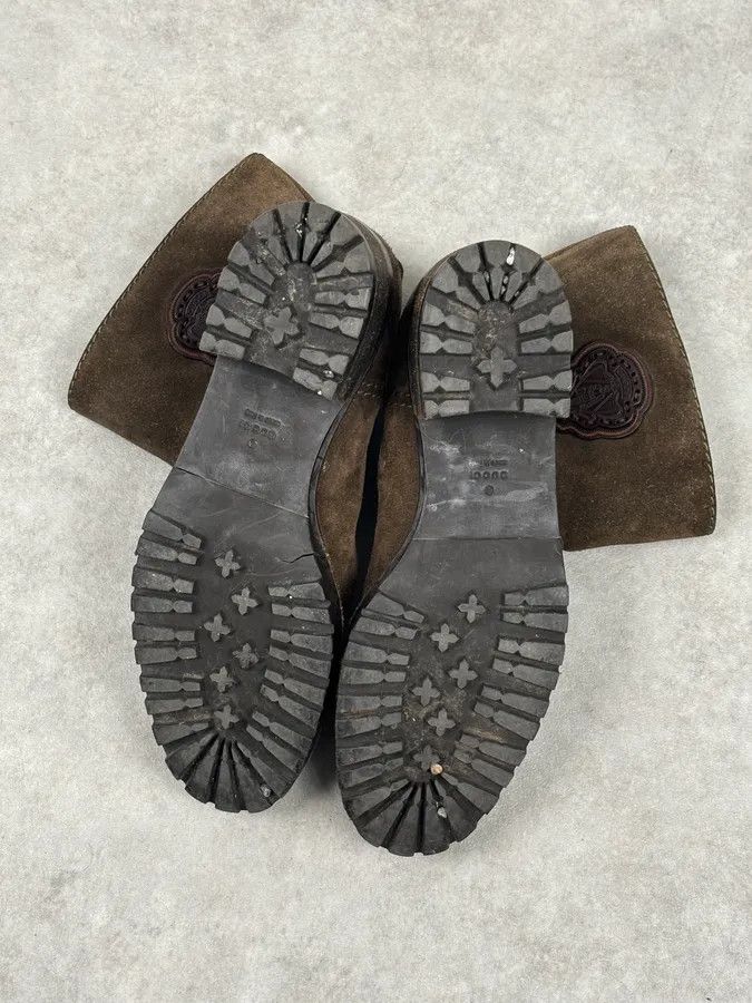 Gucci AW2008 Gucci Brown Suede Ankle Boots by Frida Giannini Size US 7.5 / EU 40-41 - 11 Thumbnail